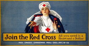 WWI kerstfondsenwervingscampagne Sluit je aan bij het Rode Kruis - Alles wat je nodig hebt is een hart en een dollar